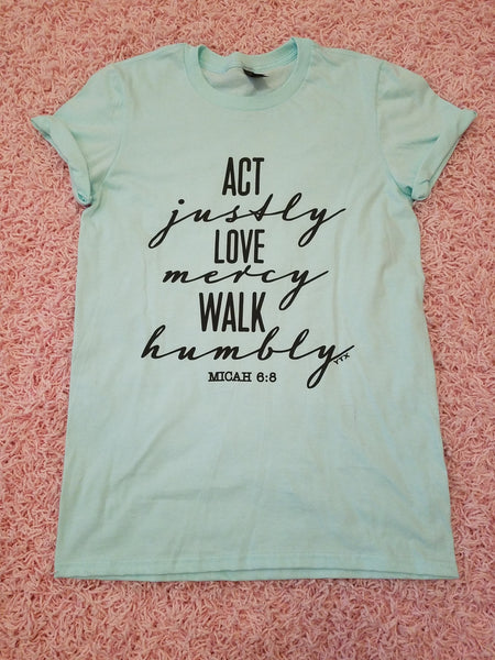 Act Justly Tee - Style & Grace Co