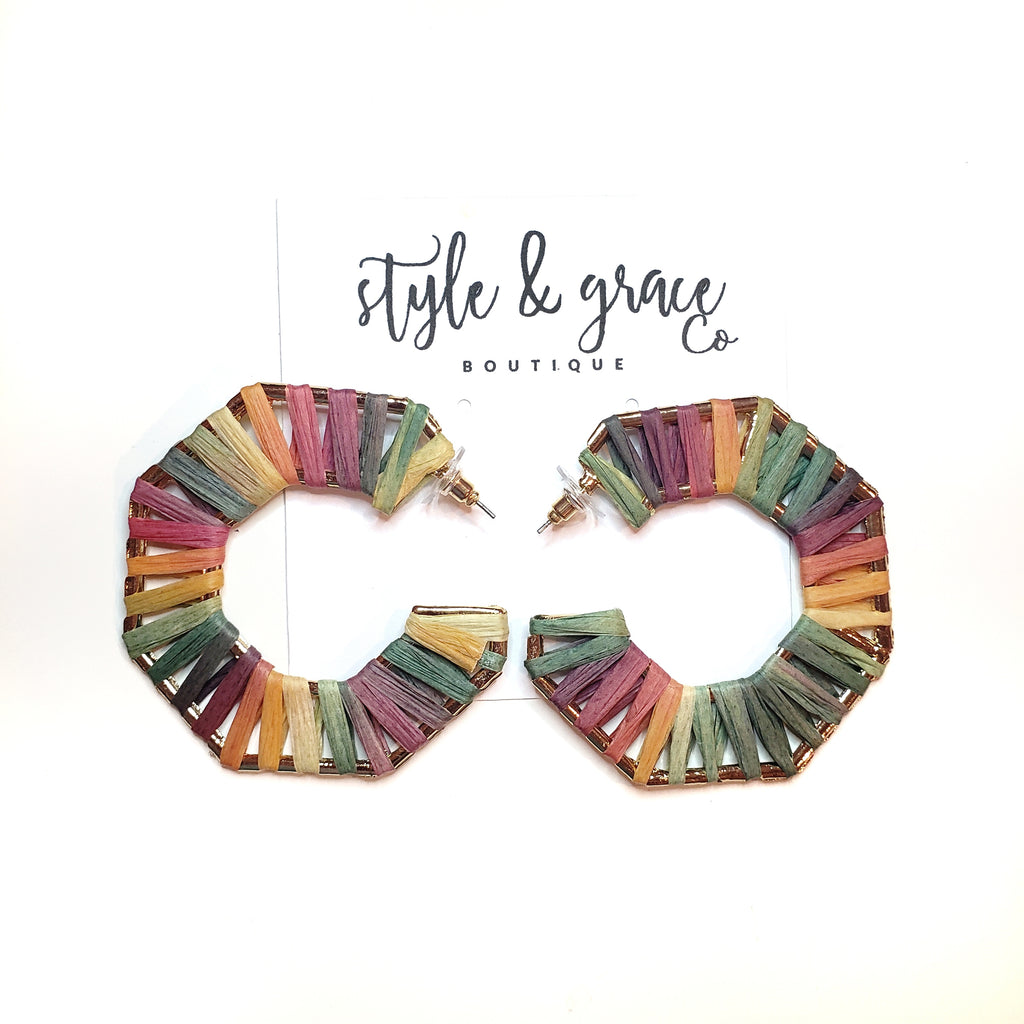 Weekender Hoop Earrings - Style & Grace Co