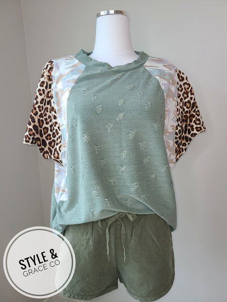 Olive Shorts - Style & Grace Co