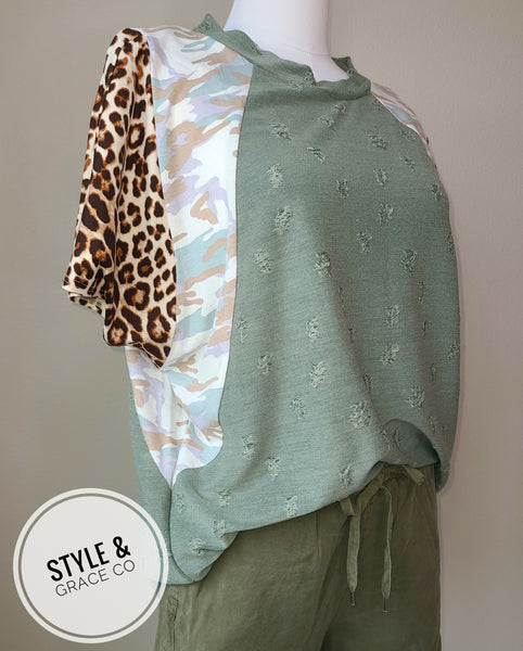 Cool Camo Top - Style & Grace Co