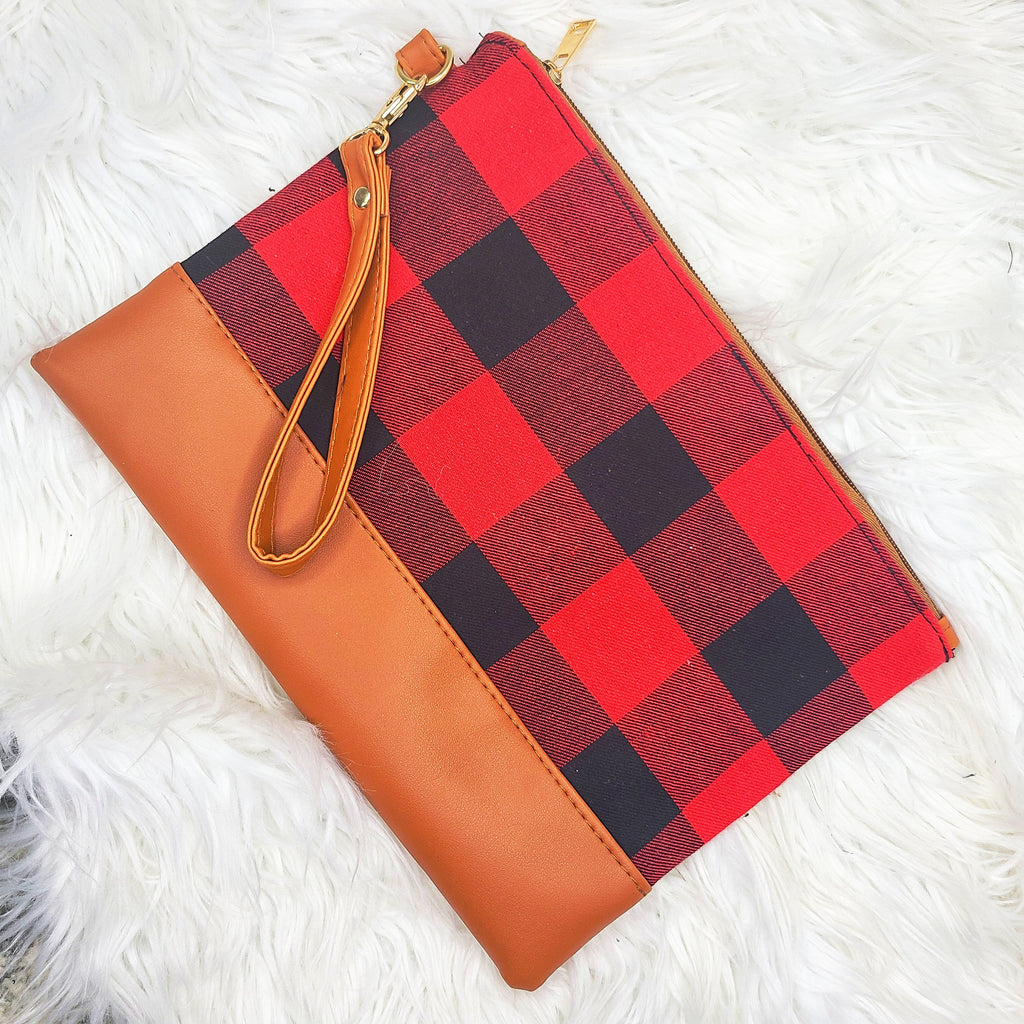 Buffalo Check Wristlet - Style & Grace Co