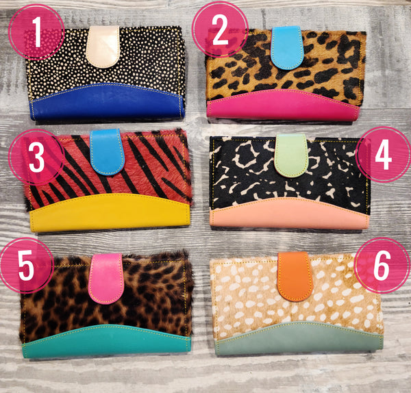 Mari Leather and Hair on Hide Wallet - Style & Grace Co