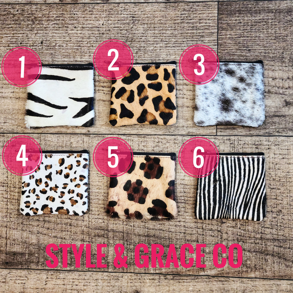 Leather Coin Purse Single Zip - Style & Grace Co