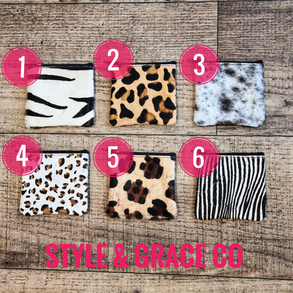 Leather Coin Purse Single Zip - Style & Grace Co