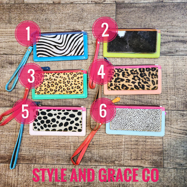 Aria Leather Wallet Wristlet - Style & Grace Co