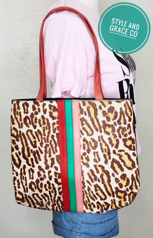 Perry Leather and Hair on Hide Tote Bag - Style & Grace Co