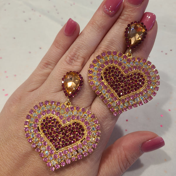 Heart's Desire Pendant Earrings - Style & Grace Co