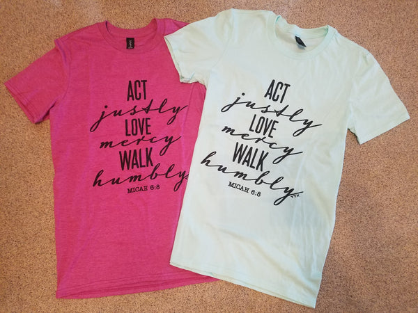 Act Justly Tee - Style & Grace Co