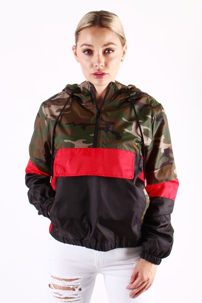 Camo Windbreaker - Style & Grace Co