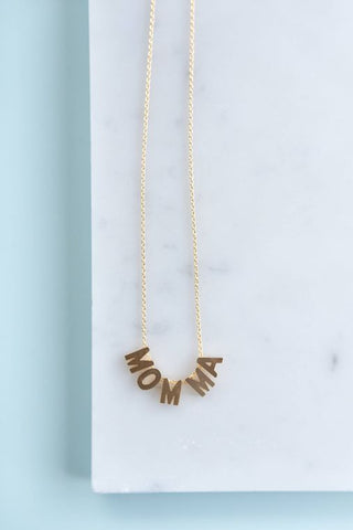 I'm MOMMA Necklace Gold - Style & Grace Co