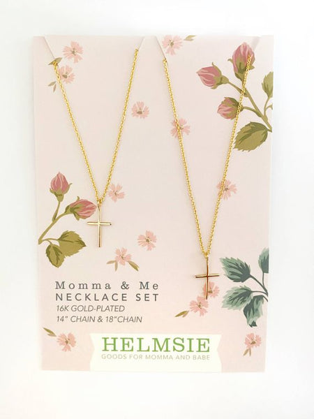 Mama + Me Cross Necklace Set - Style & Grace Co