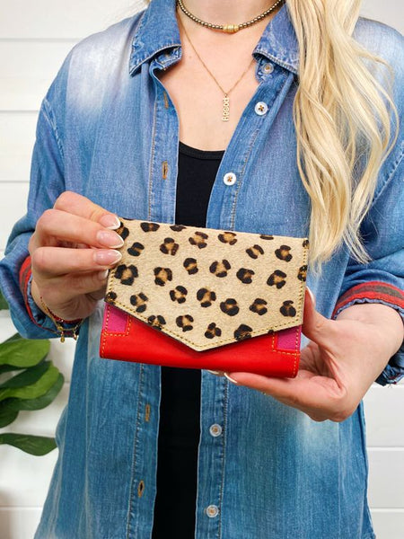 Tomi Leather and Hair on Hide Wallet - Style & Grace Co