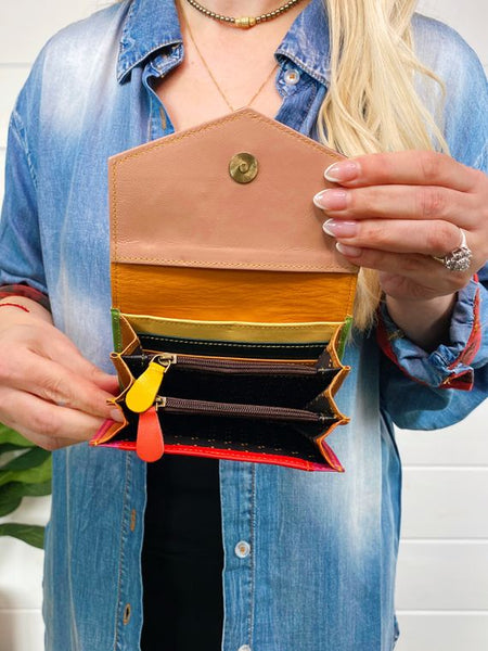 Tomi Leather and Hair on Hide Wallet - Style & Grace Co