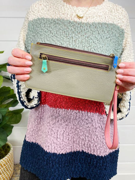Aria Leather Wallet Wristlet - Style & Grace Co