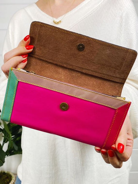 Xandi Leather and Hair on Hide Wallet - Style & Grace Co