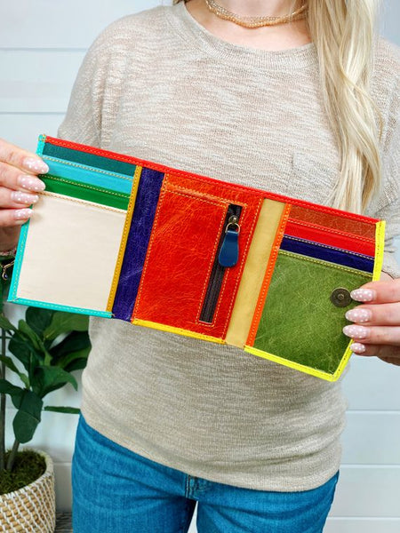 Billie Leather and Hair on Hide Wallet - Style & Grace Co