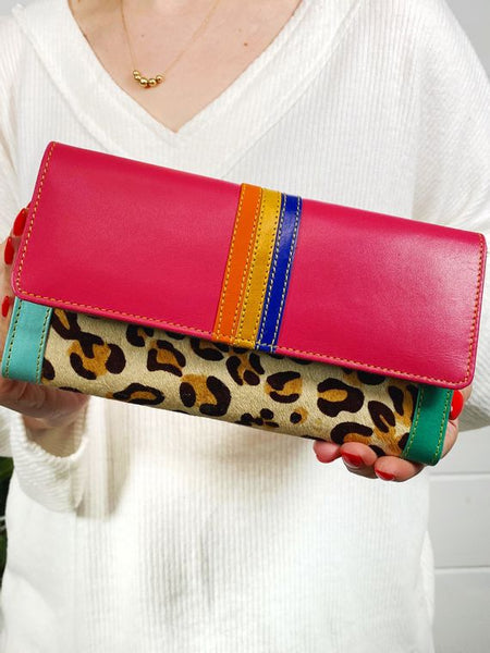 Xandi Leather and Hair on Hide Wallet - Style & Grace Co