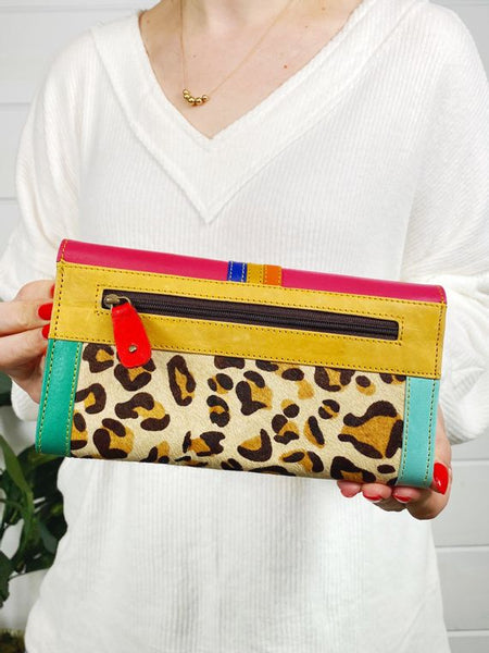 Xandi Leather and Hair on Hide Wallet - Style & Grace Co