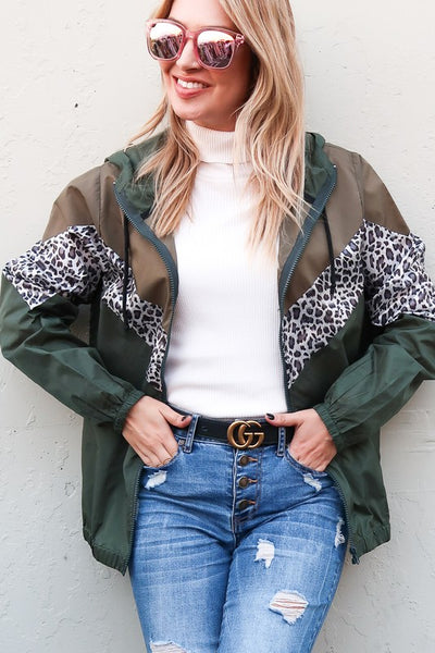 Animal Print Windbreaker - Style & Grace Co