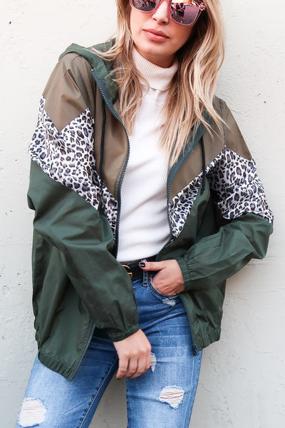Animal Print Windbreaker - Style & Grace Co