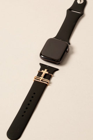 Cross charm apple watchband